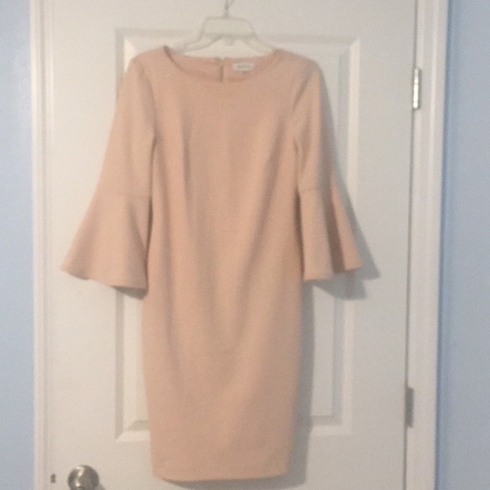 Calvin Klein Rose pink fitted dress